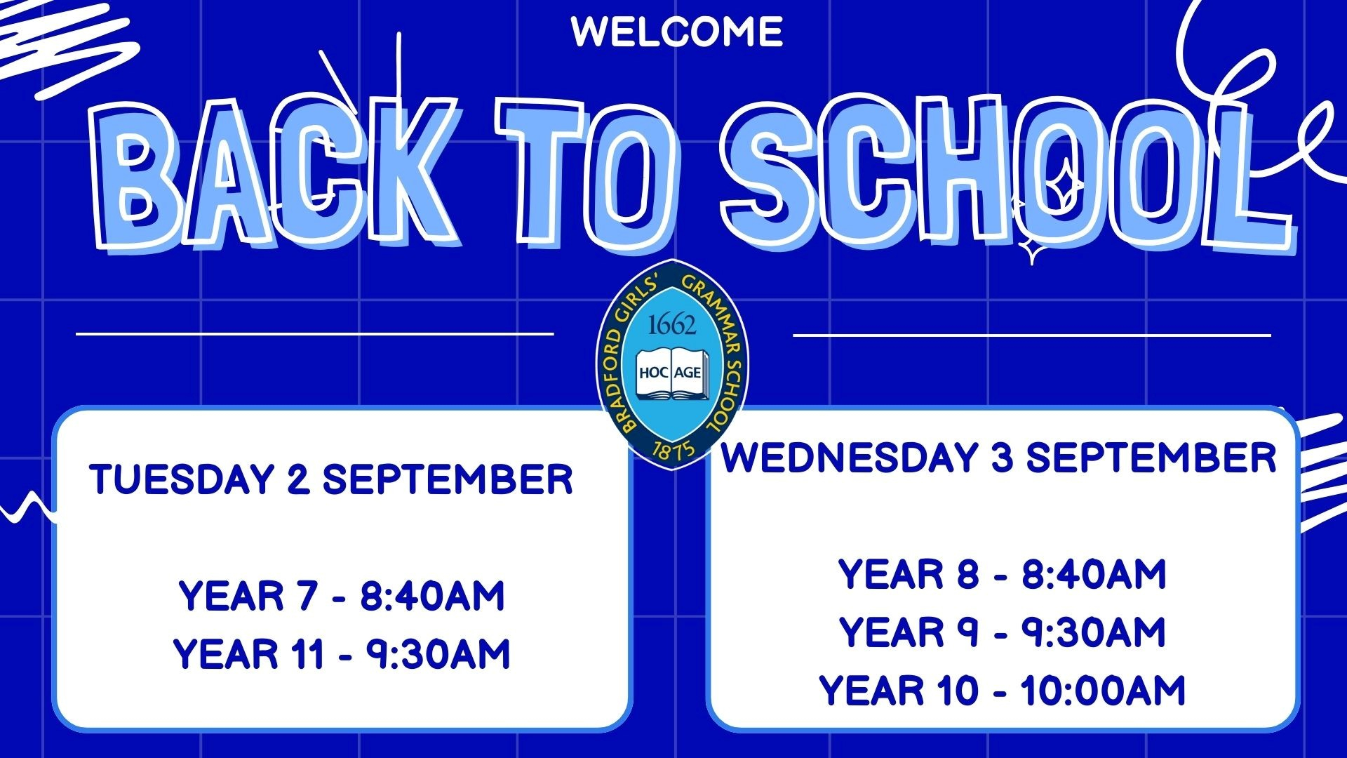 WELCOME BACK